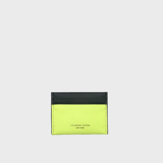 Slim Cardholder-Neon Green/Black