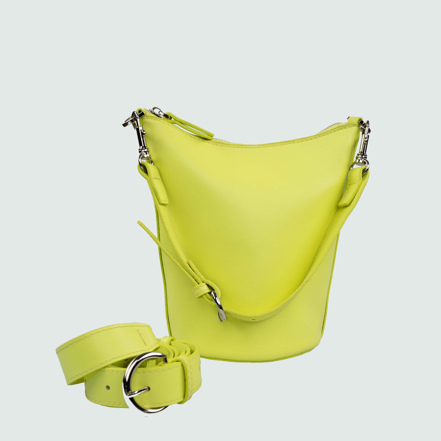 rossi bucket bag - neon green